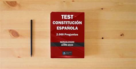 Libro Test ConstituciÓn EspaÑola 2000 Preguntas Actualizado