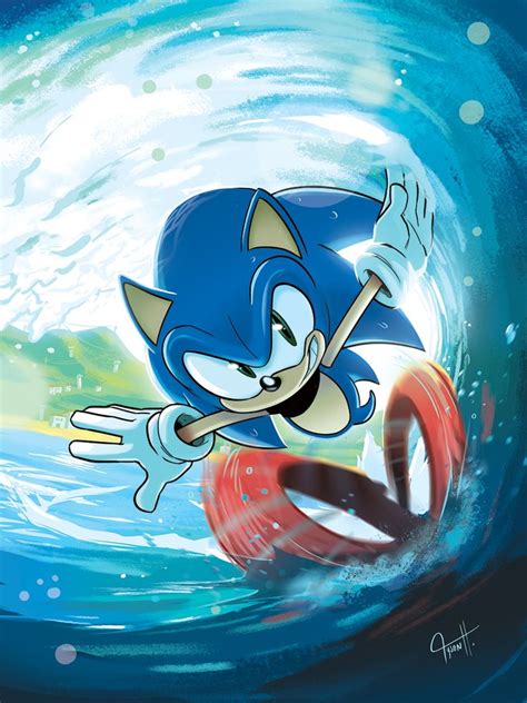 Sonic Running On Water Sonic Art Hedgehog Art Sonic Wallpaper