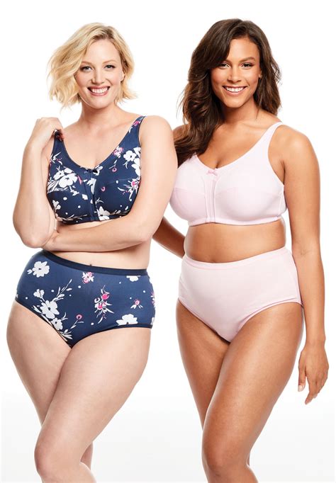 Pack Cotton Everyday Wireless Bra By Comfort Choice Plus Size