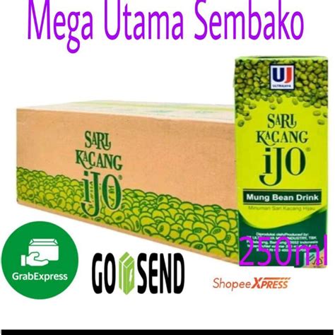 Jual Ultra Sari Kacang Ijo 250 Ml Dan 150 Ml 1 Dus Isi 24 Pcs Sari