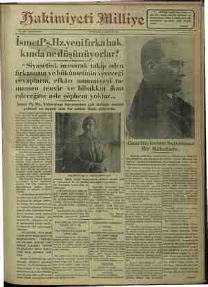 Hakimiyet i Milliye Gazetesi Arşivi 9 Ağustos 1930 7 Ekim 1930