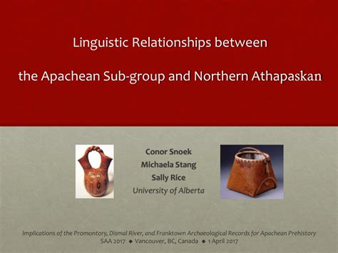 Pdf Linguistic Relationships Between The Apachean Sub Group And