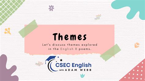 Poems Categorized By Themes Pdf Ppt Csec English B