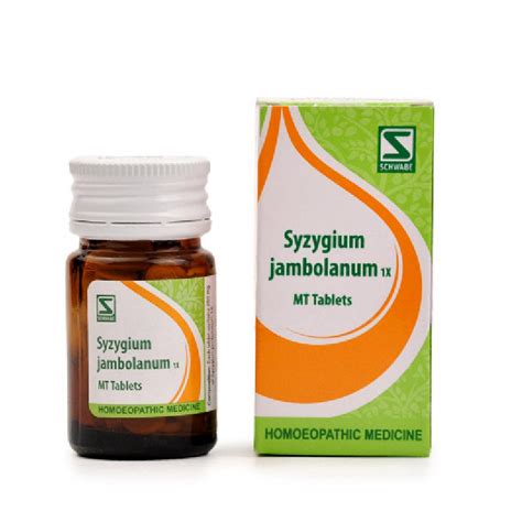 Dr Willmar Schwabe India Homoeopathic Syzgium Jambolanum 1X MT Tablets