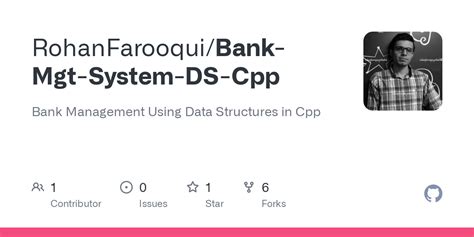 Github Rohanfarooquibank Mgt System Ds Cpp Bank Management Using