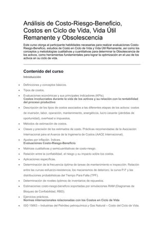 Análisis de Costo pdf