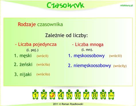 Czasownik Czm Lekturki Pl