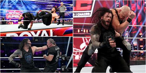 Roman Reigns Last 15 Losses