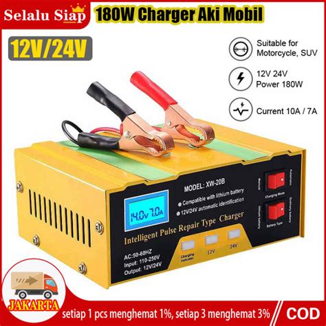 Ces Aki Mobil Dan Motor Charger Aki Mobil Motor Portable Automatic