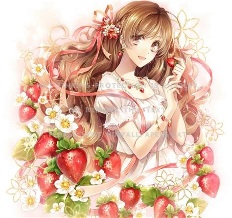 Strawberry Anime Girl Wallpapers - Wallpaper Cave