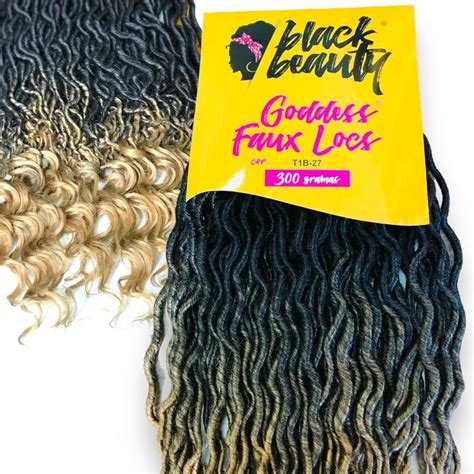 Cabelo Goddess Faux Locs Dreads G Black Beauty Pacotes Shopee Brasil