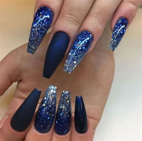 Top 25 Best Navy Blue Nail Design Ideas 2023 Update Tattooed Martha