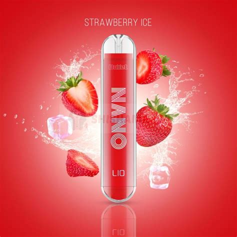 Lio Nano X2 600 Züge Strawberry Ice Shop für Shisha Tabak E Shi 6 90