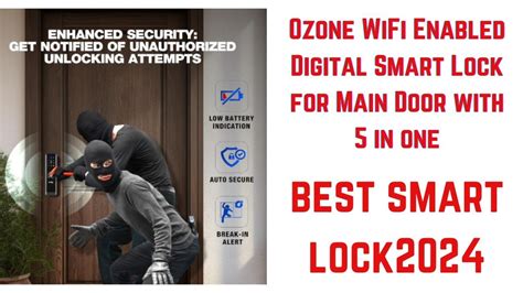 Ozone WiFi Enabled Digital Smart Lock For Main Door With 5 In One Best