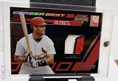 Donruss Elite Albert Pujols Relic Game Worn Cb Career Best