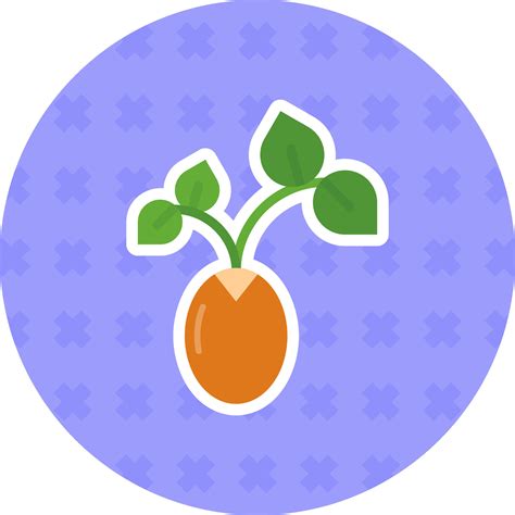 Sprout Flat Sticker Icon 37734012 Vector Art at Vecteezy