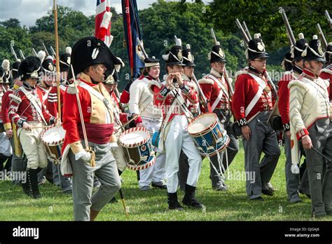 Coldstream Regiment Of Foot Guards On The Battlefield Of A Napoleonic