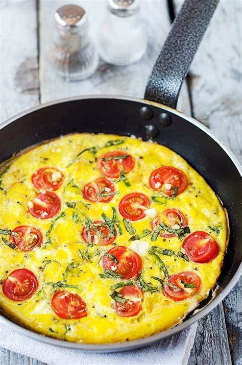 Cherry Tomatoes And Basil Frittata Simply Yumsimply Yum