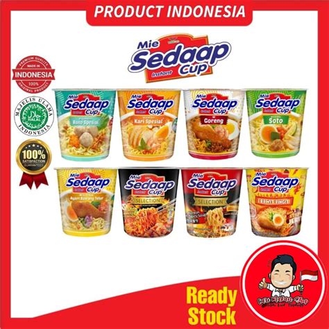 Mi Sedaap Instant Cup Product Indonesia Mi Sedap Goreng Korean Spicy