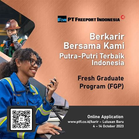 Loker Fresh Graduate Program FGP PT Freeport Indonesia 2023 Teknik