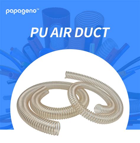 Copper Wire Reinforced Pu Ventilation Flexible Vacuum Air Duct Hose