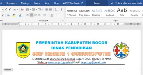 Cara Membuat Kop Surat Otomatis Di Microsoft Word Pakar Tutorial