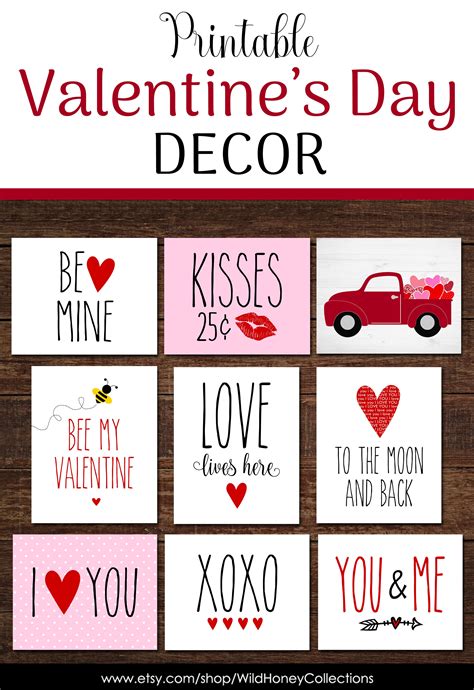 Valentines Day Printable Decorations - Printable Board Games