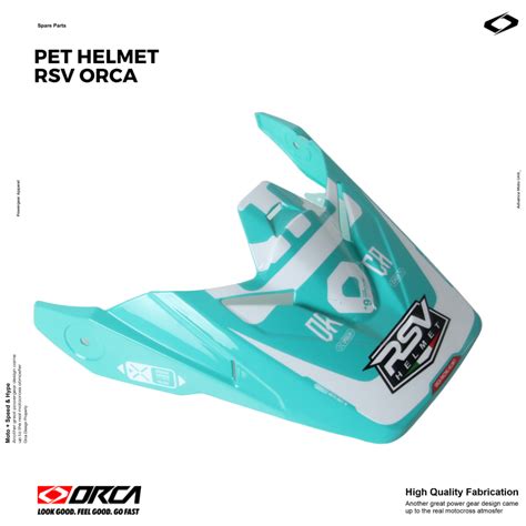 Jual Orca Powergear VISOR PET HELM FULL FACE CROSS Shopee Indonesia