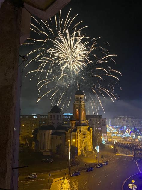 Imagini inedite cu focul de artificii de Revelion în Ploiești Gazeta