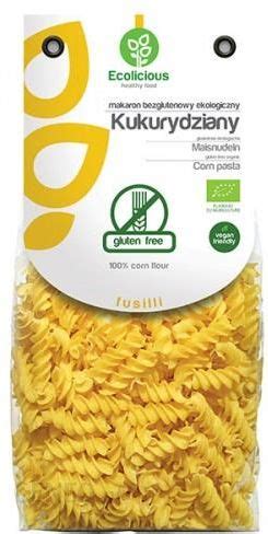 Ecolicious Makaron Kukurydziany Fusilli Eko Bezglutenowy G Ceny I