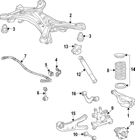 Toyota Highlander Suspension Shock Absorber Rear E