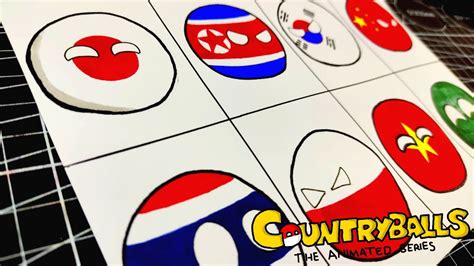 DIBUJO A TODOS LOS COUNTRYBALLS De ASIA DRAWING COUNTRYBALLS ASIA