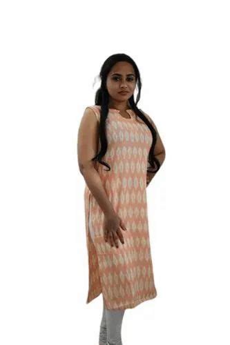 Fancy Sleeveless Printed Cotton Kurti At Rs 242 Piece Sleeveless