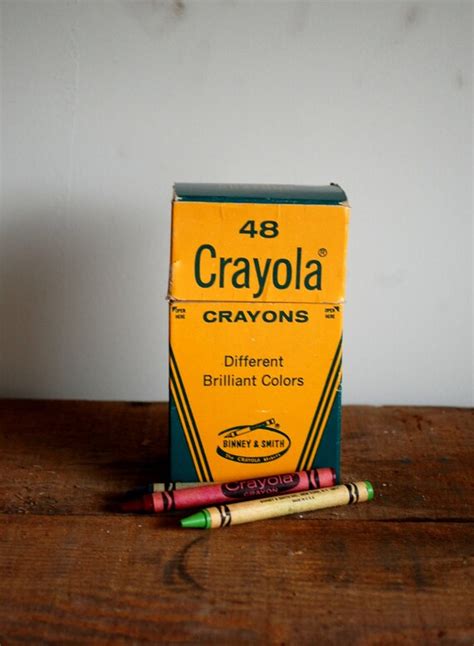 Crayola Full Box Of Crayons Binney Smith By Rjsthisandthat