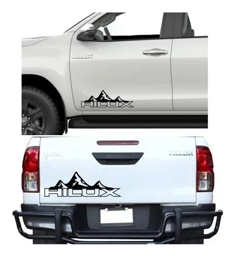 Sticker Calcas Mountain Puertas Tapa Compatible Con Hilux Meses Sin