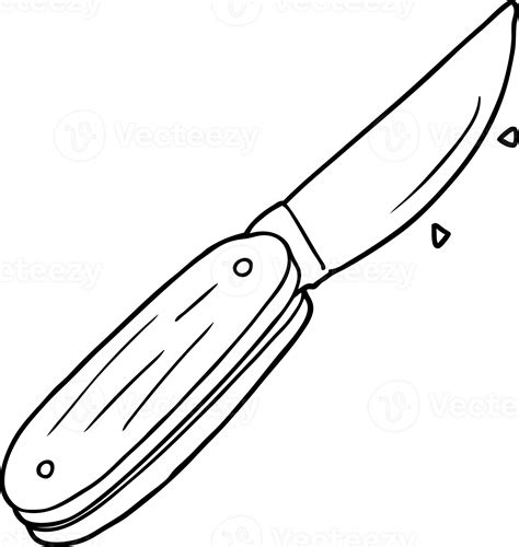 Cartoon Folding Knife Drawing 47185676 Png