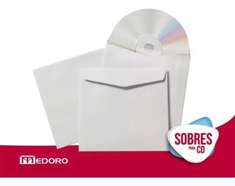 Envelope Obra Medoro Cuadrado Con Design Liso Branco X Unidades