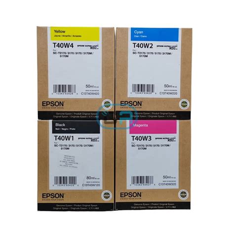 Kit De Tintas Epson T40W 4 Colores Surecolor SC T3170