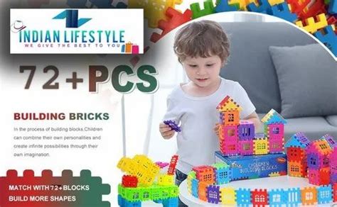 Indian Lifestyle My House Plastic Building Block Set 75 Piece 30