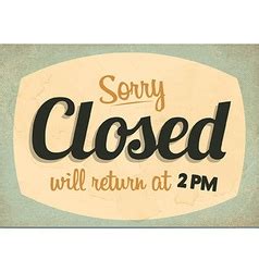 172retro vintage open closed sign collection Vector Image