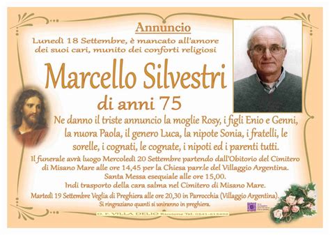 Funerali E Annunci Funebri A Misano Adriatico Marcello Silvestri