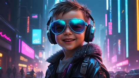 Download Child Boy Neon Royalty-Free Stock Illustration Image - Pixabay