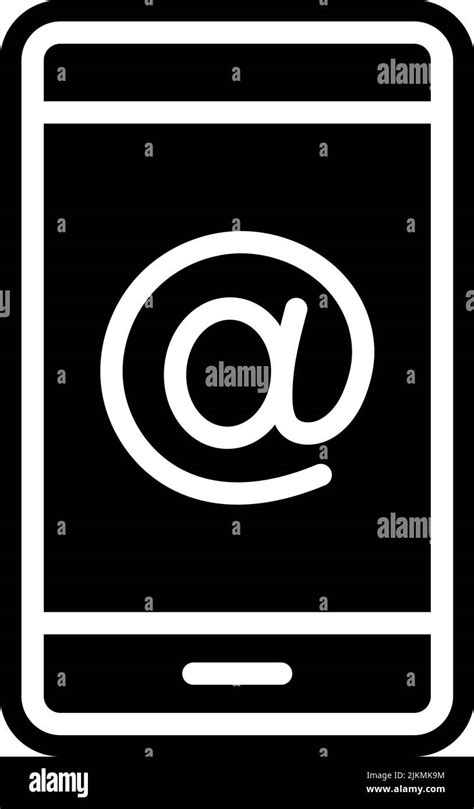 Email Icon Black Vector Illustration Stock Vector Image And Art Alamy