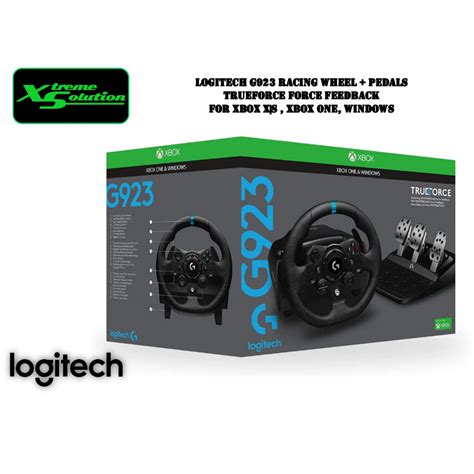Logitech G G923 For Xbox Racing Wheel Pedals Trueforce Force