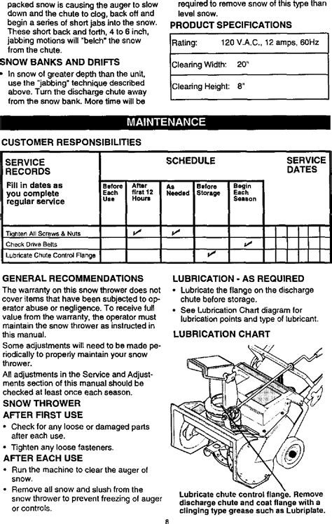 Craftsman User Manual Electric Snow Thrower Manuals And