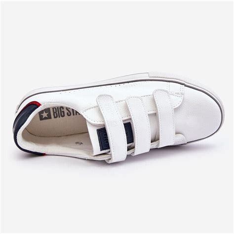 Zapatillas De Hombre Con Cierre Adhesivo Big Star Ll Blanco Ebay