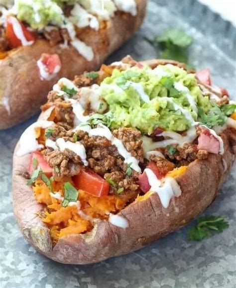 Taco Stuffed Sweet Potatoes