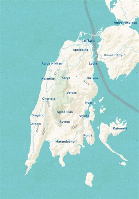 Map Lefkas Idilli Villas Lefkas Greece