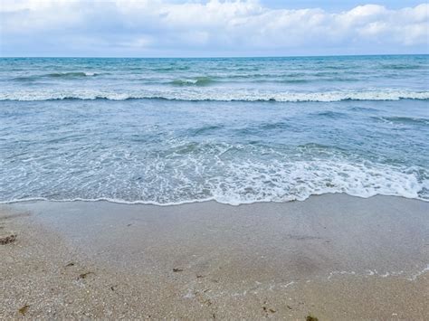 Premium Photo Closeup Sea Sand Beach Panoramic Beach Landscape