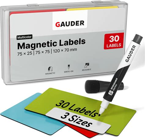 Gauder Magnetic Dry Erase Labels Magnetic Labels To Write On Dry